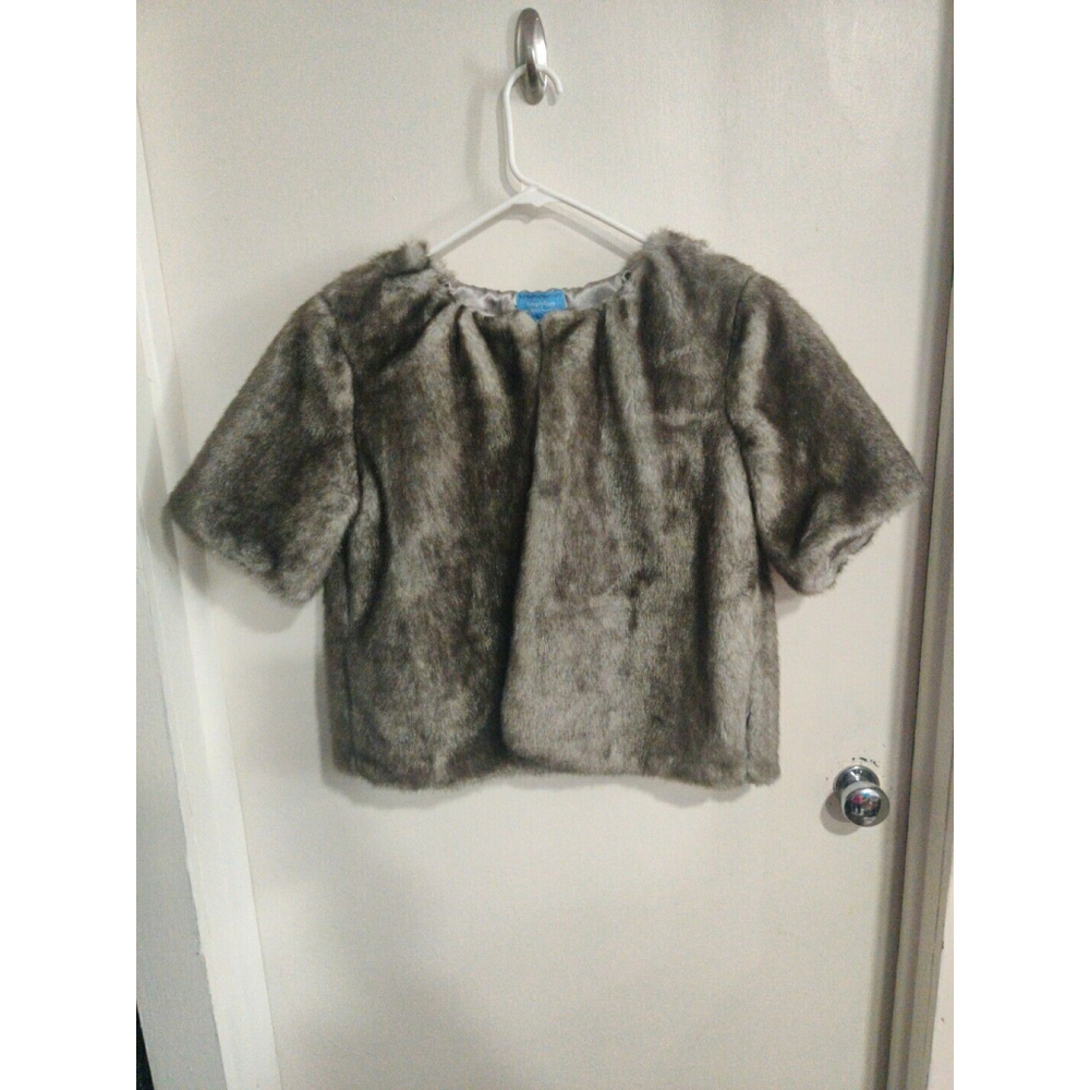 Simply Vera Vera Wang Faux Fur Jacket Size M Cape Style